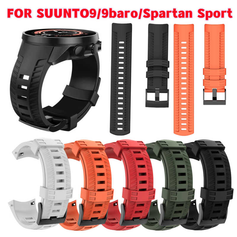 ❤️ สายซิลิโคนยาง24มม. สำหรับ 9สายรัดข้อมือสมาร์ทวอท์ชสำหรับ Suunto 9 Baro สายรัดข้อมือสำหรับเปล