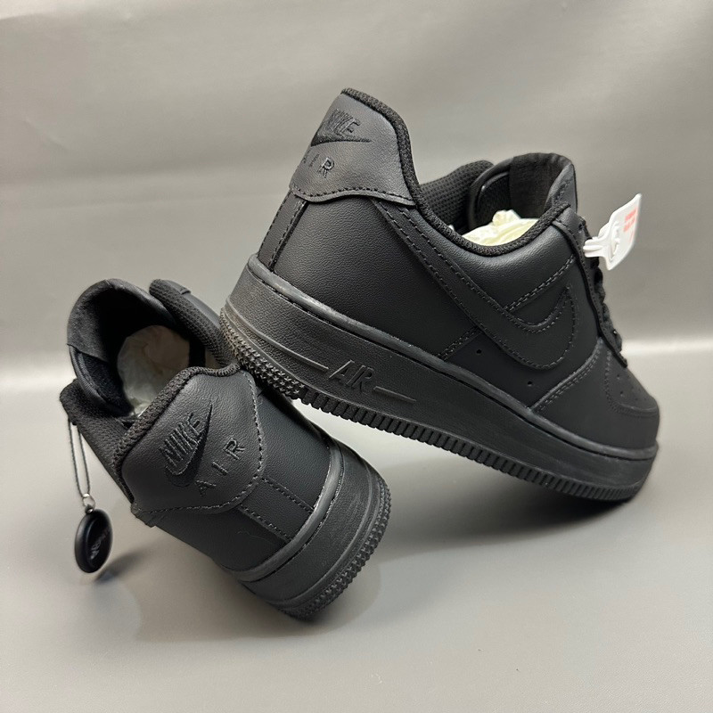 ♞,♘,♙ Nike AIR FORCE 1 FULL สีดำ รองเท้า free shipping