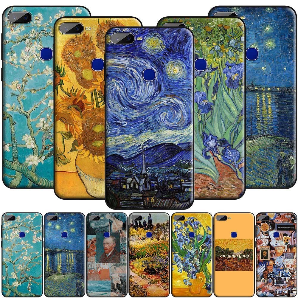 Van Gogh ภาพวาดสีน้ํามันซิลิโคนอ่อนนุ่ม TPU เคสสําหรับ iPhone Apple 12 11 7 8 Plus Pro 13