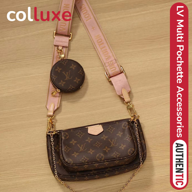 ♞,♘ของแท้หลุยส์วิตตอง Louis Vuitton กระเป๋ารุ่น Multi Pochette Accessoires Shoulder Bag