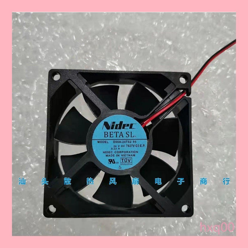 D08a-24ts2 05 24V 0.23A Original NIDEC 80 * 80 * 25 Fuji พัดลมอินเวอร ์ เตอร ์
