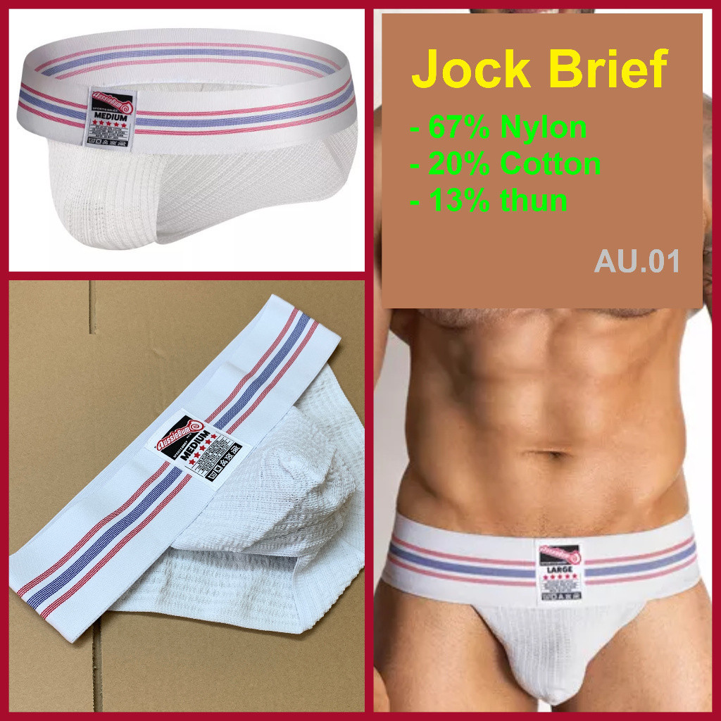 ของแท ้ Us-AU.01..S.m.l- jockstrap AussieBum classic Jock Brief Triangle ชุดชั ้ นในชาย