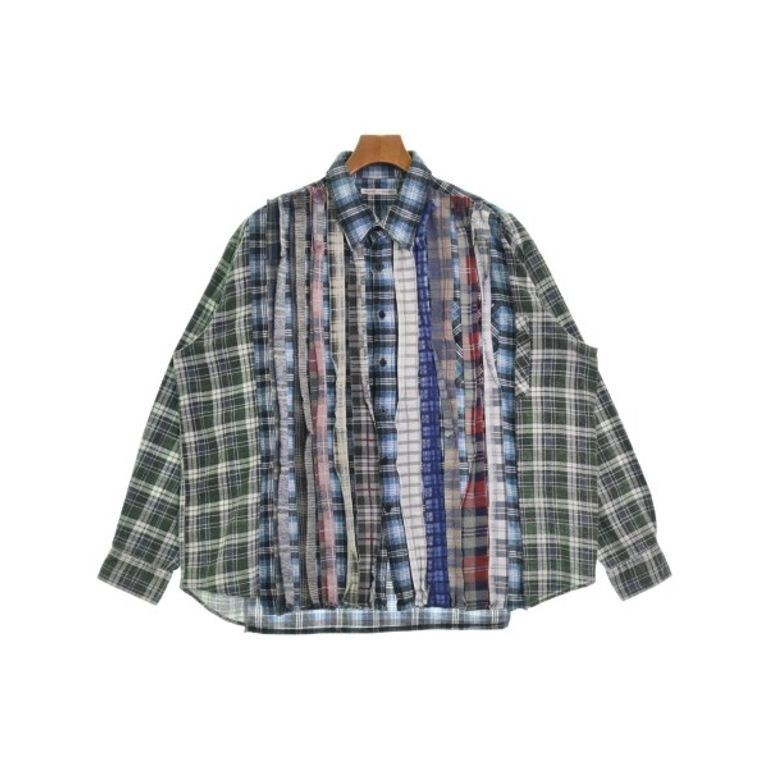 Need n I LES Rebuild โดย Needles Shirt สีขาว ฟ ้ า เขียว ส ่ งตรงจากญี ่ ปุ ่ น มือสอง
