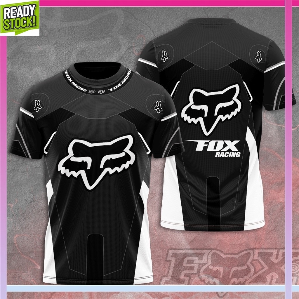 Fox MotoGP Racing โลโก้ผู้ชาย T เสื้อฤดูร้อนแขนสั้นแฟชั่นผู้หญิงขนาดใหญ่ T เสื้อ Street เสื้อผ้าเสื้อ WE1-704 [2024 สินค้าขายดี]