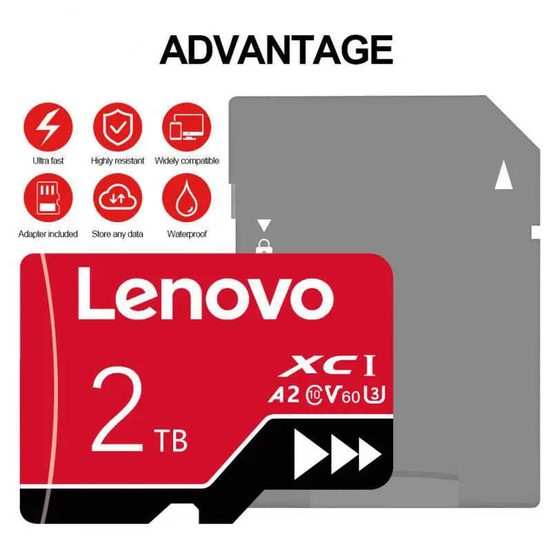 Lenovo Micro Original TF SD Card Class10 A2การ์ดหน่วยความจำแฟลช FRU Sd Memory 2