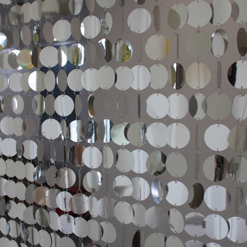PVC Sequin Door Curtain เทศกาลงานปาร์ตี้วัสดุตกแต่งภายในตกแต่