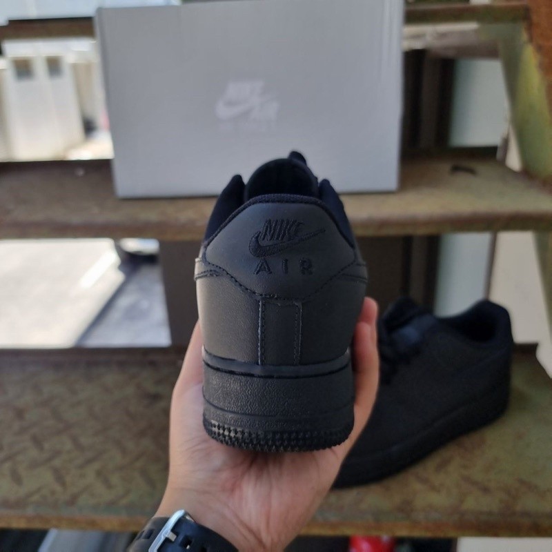 ♞,♘ Nike Air Force 1 สีดำล้วน รองเท้า true