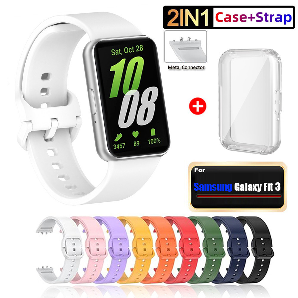 สายซิลิโคนทดแทนสําหรับ Samsung Galaxy Fit 3 Strap สายนาฬิกาสําหรับ Galaxy Fit3 Strap