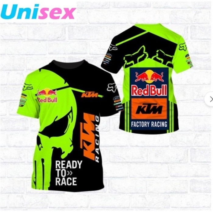 Ktm เสื ้ อยืด 3D Red Bull Racing F1 Team All Over Print Men Women Kids T-Shirt