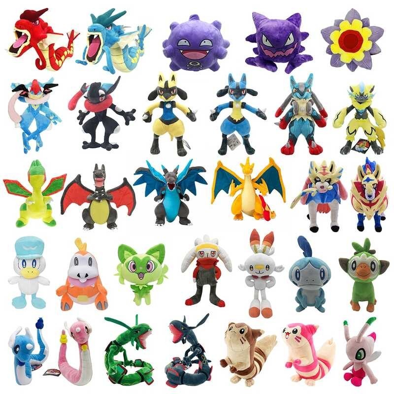 New Variety Styles Plush Pikachu Stuffed Toy Charizard Blastoise Lucario Soft Doll Kids Kid Childr