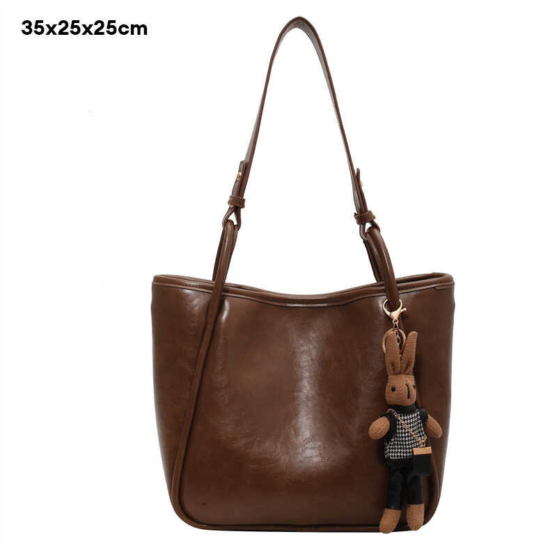 ❤ Deere Jack Women's Fashion Retro Large-Capacity Tote Simple Casual Commuter Shoulder Bag