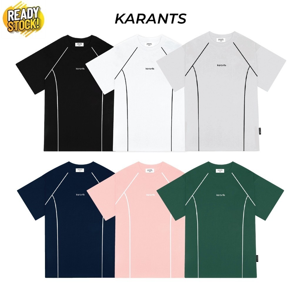 แบรนด ์ ต ่ างประเทศอินเทรนด ์ Karants, เสื ้ อยืดยกขอบ Streetwear Form Oversize | ราคาทดลอง | - Kr77