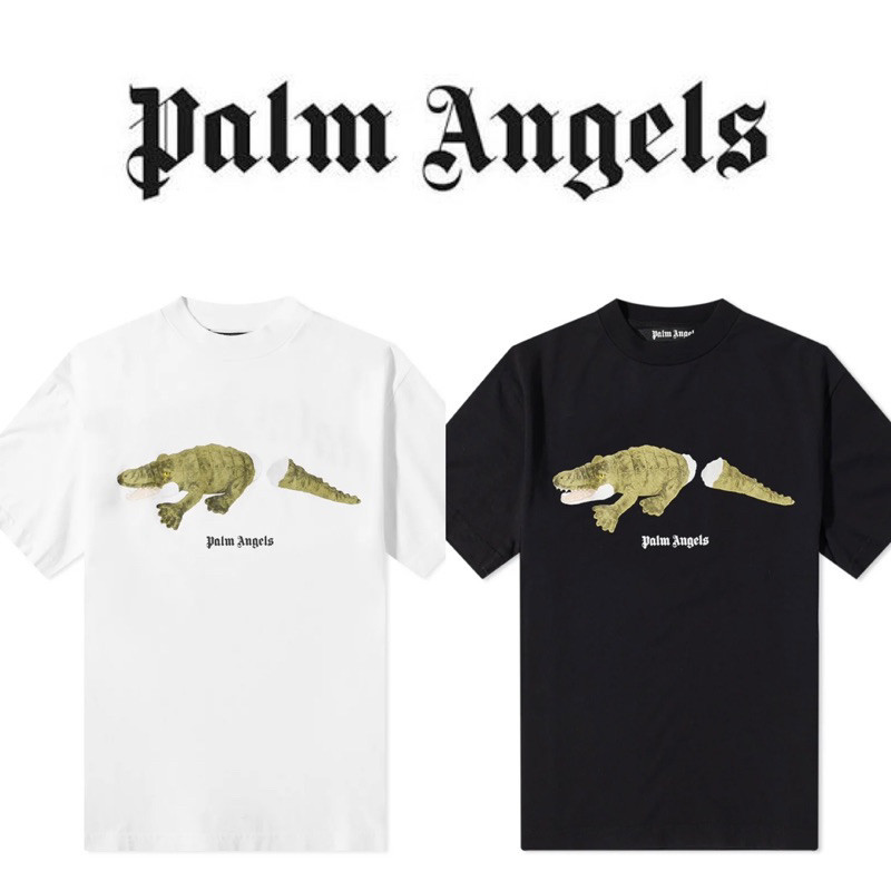 เสื้อยืด Palm Angels Crocodile Tee ลายจระเข้ ของแท้ มือ1