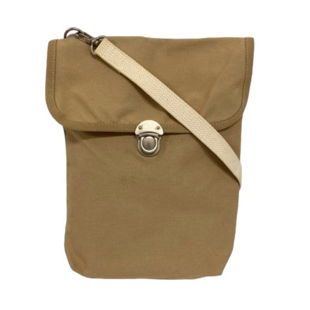 Ichizawa Shinzaburo canvas shoulder bag pochette S-01 large beige ivory Direct from Japan Secondhan