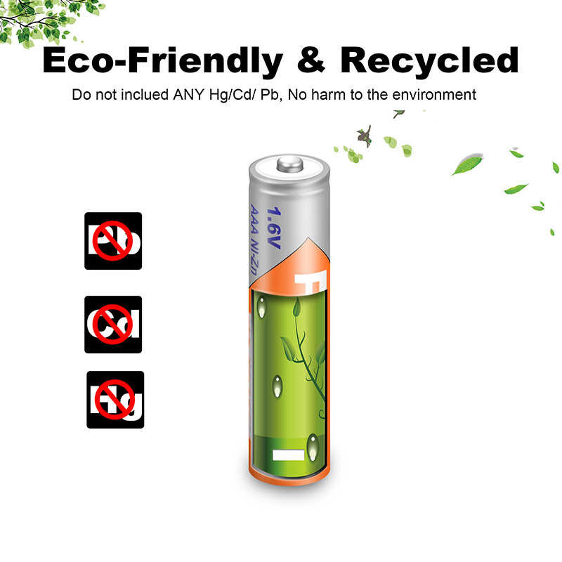 ➧ PKCELL AAA 900Mwh 1.6V แบตเตอรี่ 4/8/12/16/20 ชิ้น Ni-Zn แบตเตอรี่แบบ แบบ