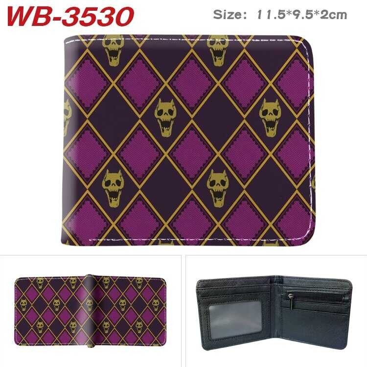 Jojo Bizarre Anime Adventure Cartoon Wallet Men PU Leather Coin Purse with Card Holder