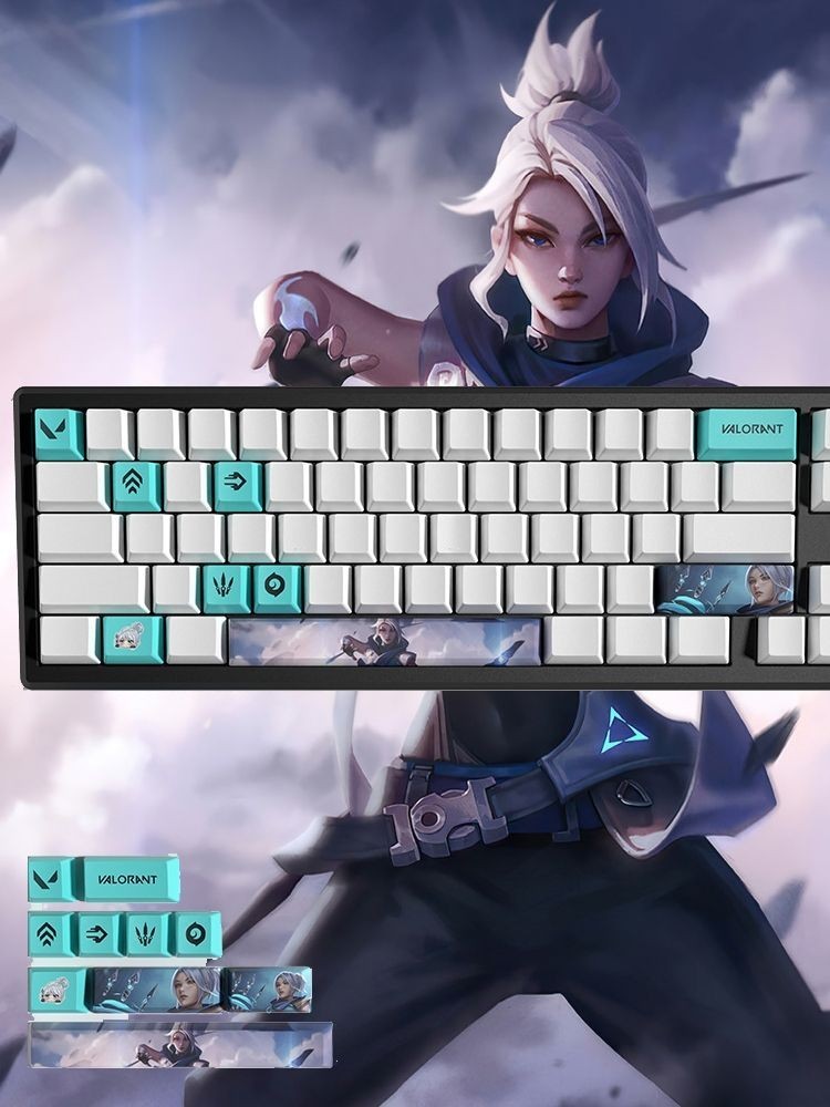 Fearless Contract Keycap Jetwind 10-key Valorant Jett Keycap Valorant Game Keycap
