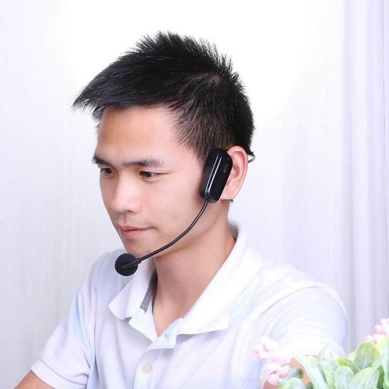 (Ready) UHF Headset Wireless Microphone With Receiver For Teaching Voice Amplifier