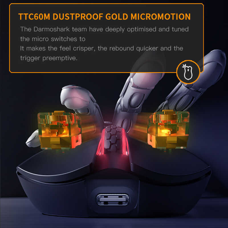 LY ร้านค้าอย่างเป็นทางการ Darmoshark M3 Pro 4Khz Wireless E-Sport Gaming TTC