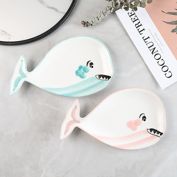 Creative Ceramic Children Fruit Plate Plate Plate Plate Plate Plate Plate ลดไขมันหนึ่งชุดรวมกัน