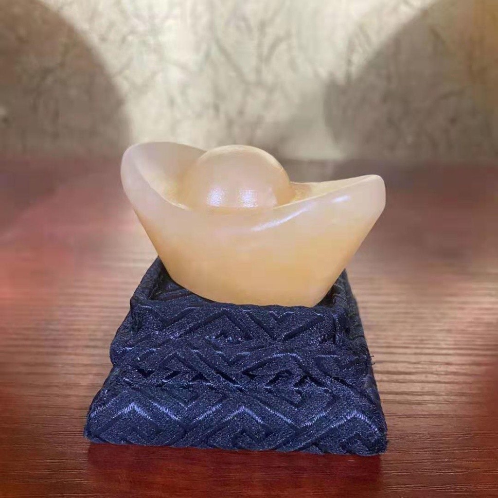 [ ]Lucky Jade Yuanbao ข้าวธรรมชาติ Topaz Yuanbao หยกอุดมสมบูรณ์ขายส่งงานฝีมือบ้าน