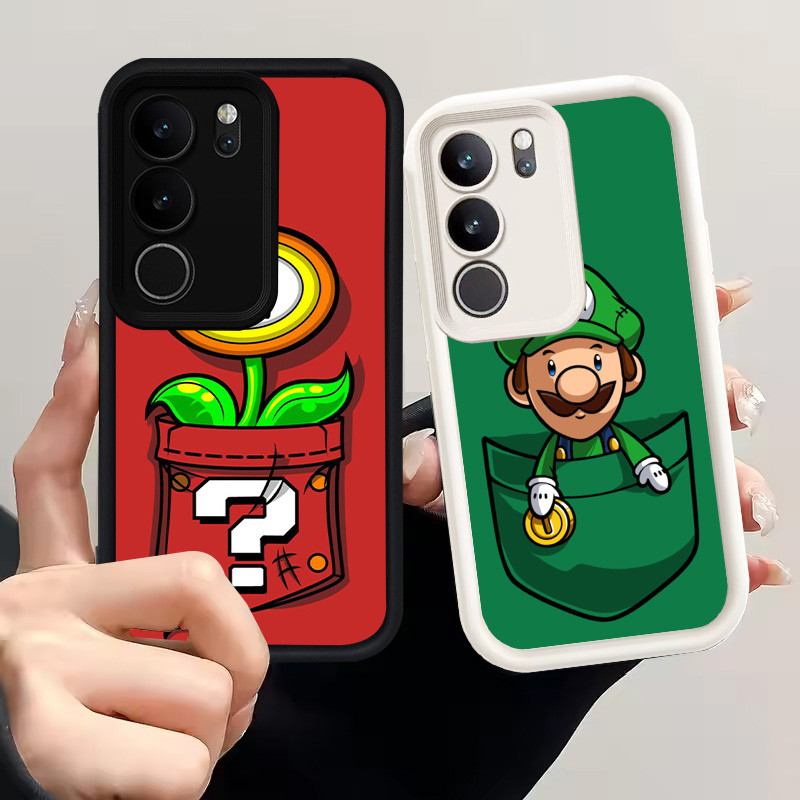 เคสสําหรับ VIVO Y19S V40 Lite Y300 Pro V29 V50 Y83 5G เคสซิลิโคน H-9 Mario