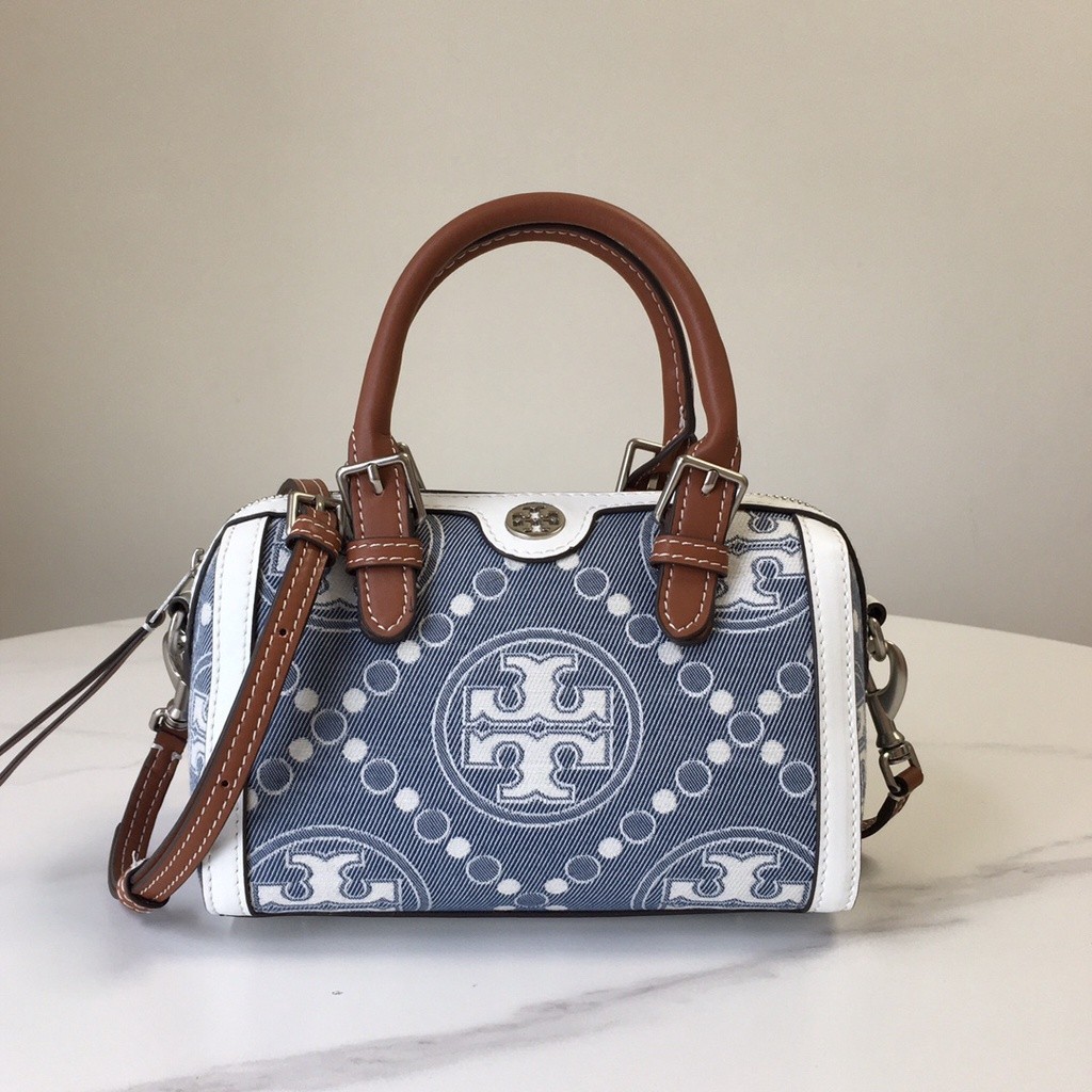 【สไตล์น่ารัก!!】Tory Burch กระเป๋าถือ กระเป๋าสะพายไหล่ เครื่องหนัง ทรงหมอน สําหรับสตรี