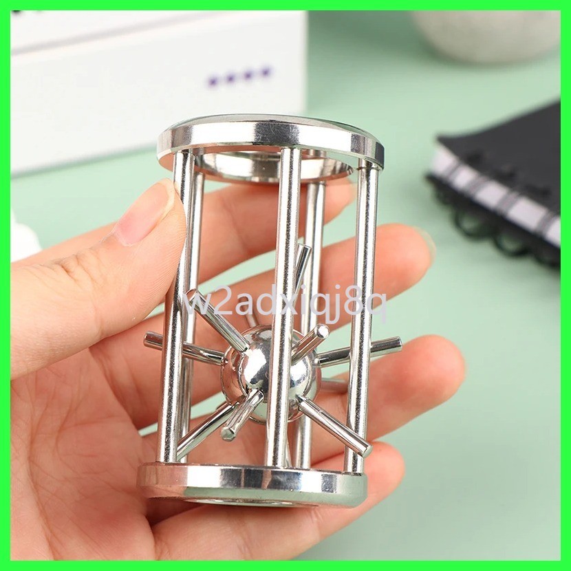 1PC Classic Puzzle High IQ Cage Star Tooth Metal Brain Teaser Magic Baffling Puzzles Game Toys for