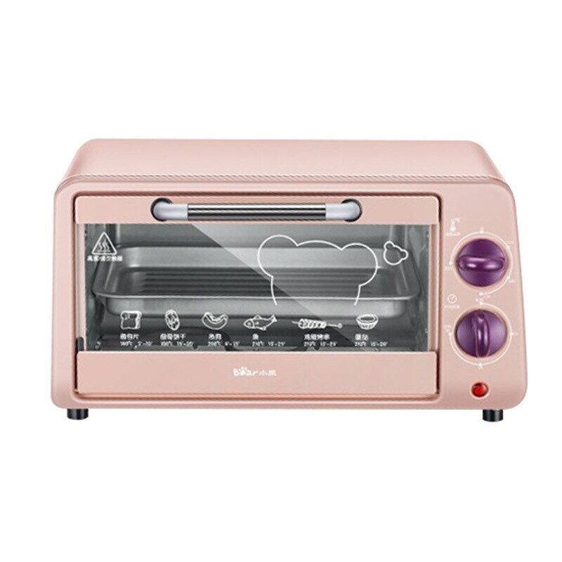 Bear/Mini Household Electric Oven Multifunction Pizza Cake Baking Grill Stove 30 Minutes Timer Toaster 2 Layers