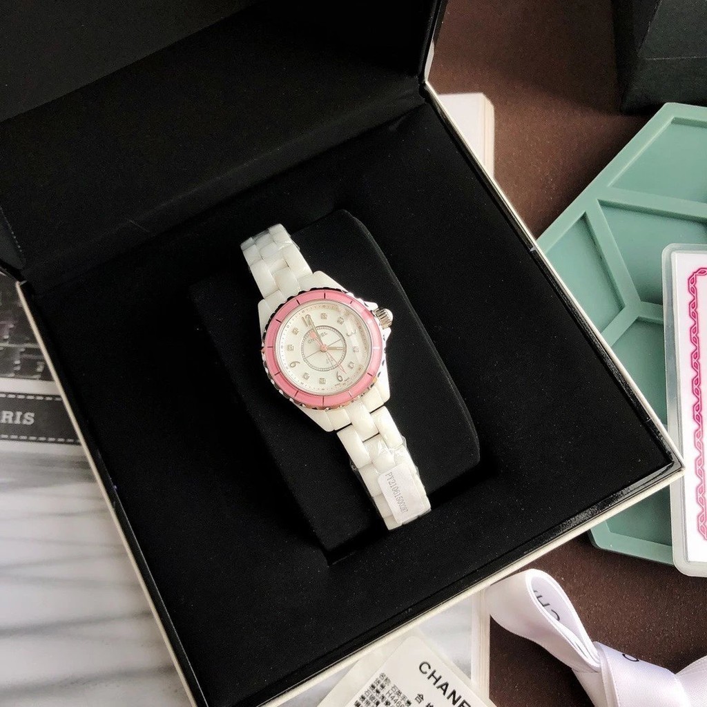 Xiaoxiang นาฬิกาผู ้ หญิง J12 Series H4466 สวิตเซอร ์ แลนด ์ นําเข ้ าควอตซ ์ นาฬิกาสีขาว Precision