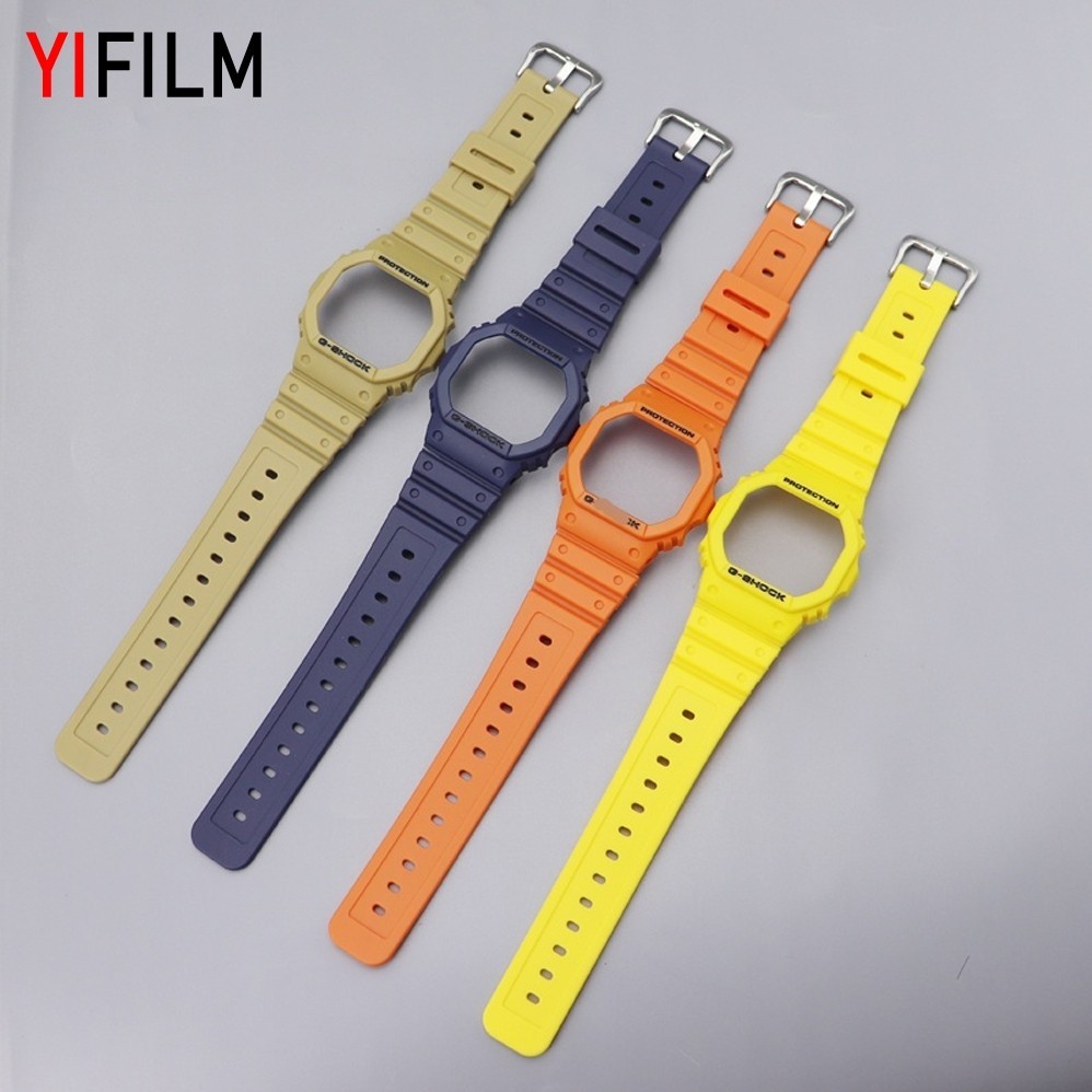 สายนาฬิกาข้อมือ เนื้อแมตต์ สําหรับ DW5600 Bnb Tali Jam Casio G Shock DW-5600 GW-B5600 GB-5600 GW-57