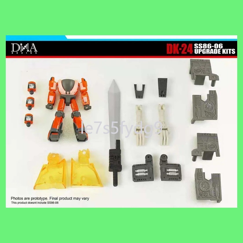 ใหม่เปลี่ยนหุ่นยนต์ของเล่น DNA Design Dk-24 ชุดอัพเกรดสำหรับ SS 86-06 Grimlock Autobot Wheeli DK24