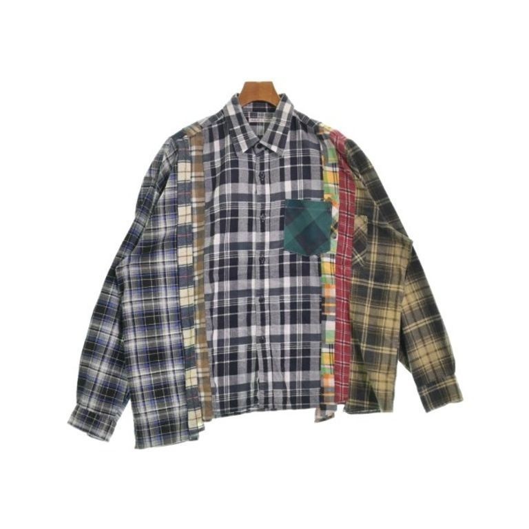 Need n I LES Rebuild โดย Needles Shirt สีเทา สีกรมท ่ า ส ่ งตรงจากญี ่ ปุ ่ น มือสอง
