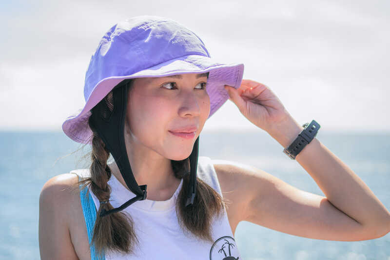 BUCKET HAT AQUATIQUE - MAUVE หมวก หมวกดำน้ำ หมวกบัตเก็ต เล่นน้ำ เล ดำน้ำ บัตเก็ต