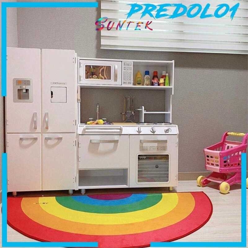 Semicircle Rainbow Suntek Area Rug Floor Mat Decorative Bedroom Bathroom Decoration