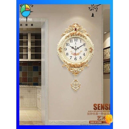 นาฬิกาติดผนัง นาฬิกาแขวนผนัง seiko Polaris นาฬิกาสไตล์ยุโรปสร้างสรรค์นาฬิกาแขวนสวิงแฟชั่นแขวนผนังนา