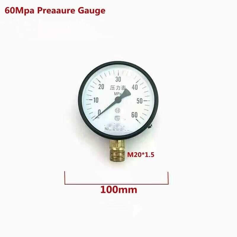 60Mpa เกจวัดความดัน100มม. 150มม. สำหรับ S60h หัวฉีดดีเซลเครื