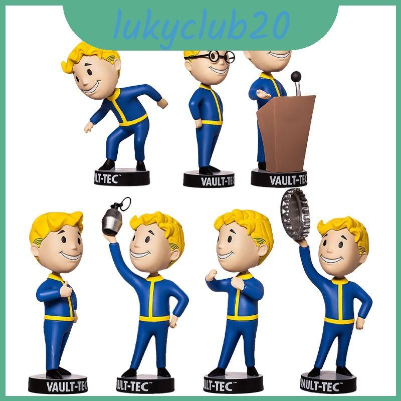 4 Fallout Unique Vault Boy Bobblehead Action Figure สําหรับนักเล่นเกมที่แปลกประหลาด