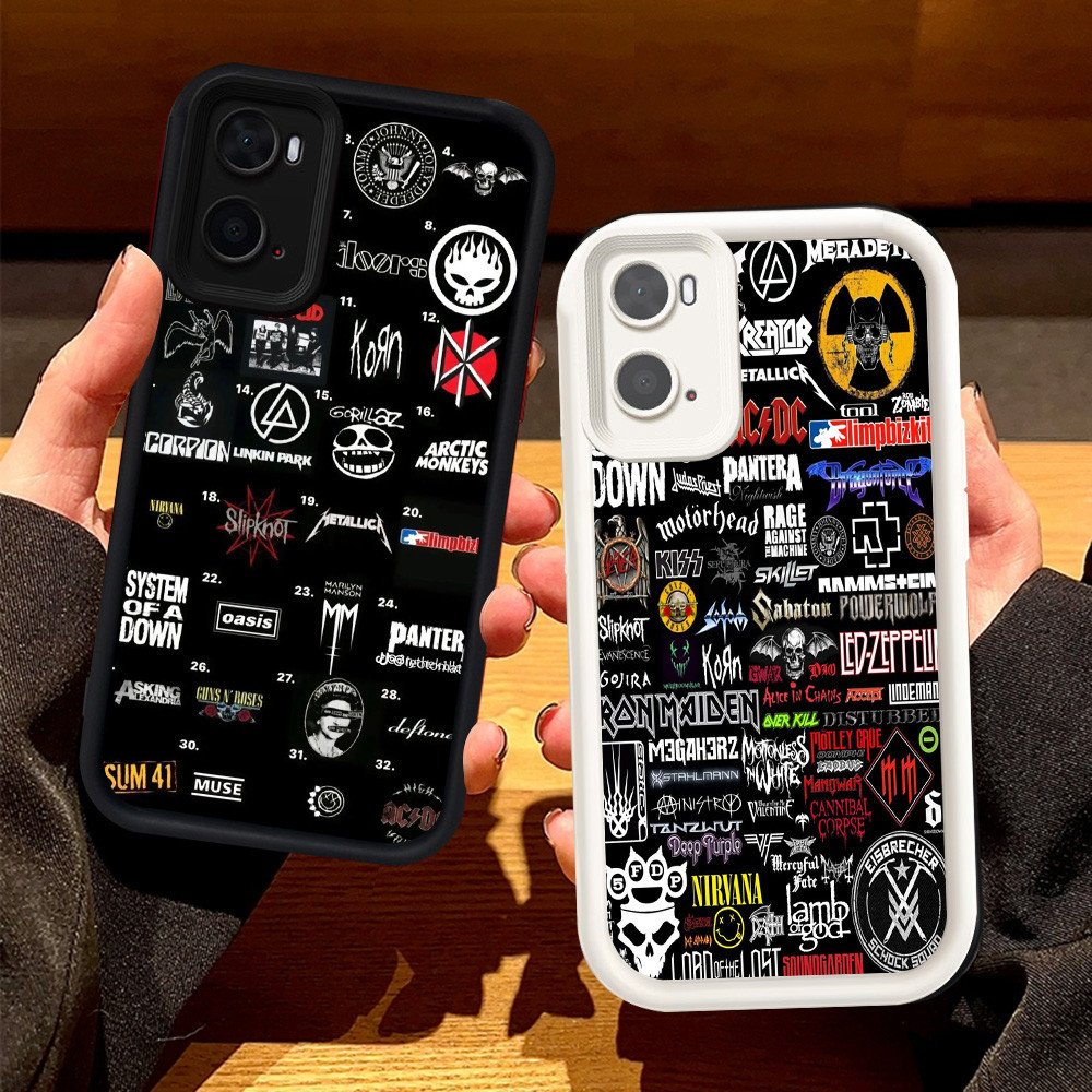 เคสสําหรับ OPPO A57e A36 A57s A76 A57 เคสซิลิโคน H-94 Rock Band