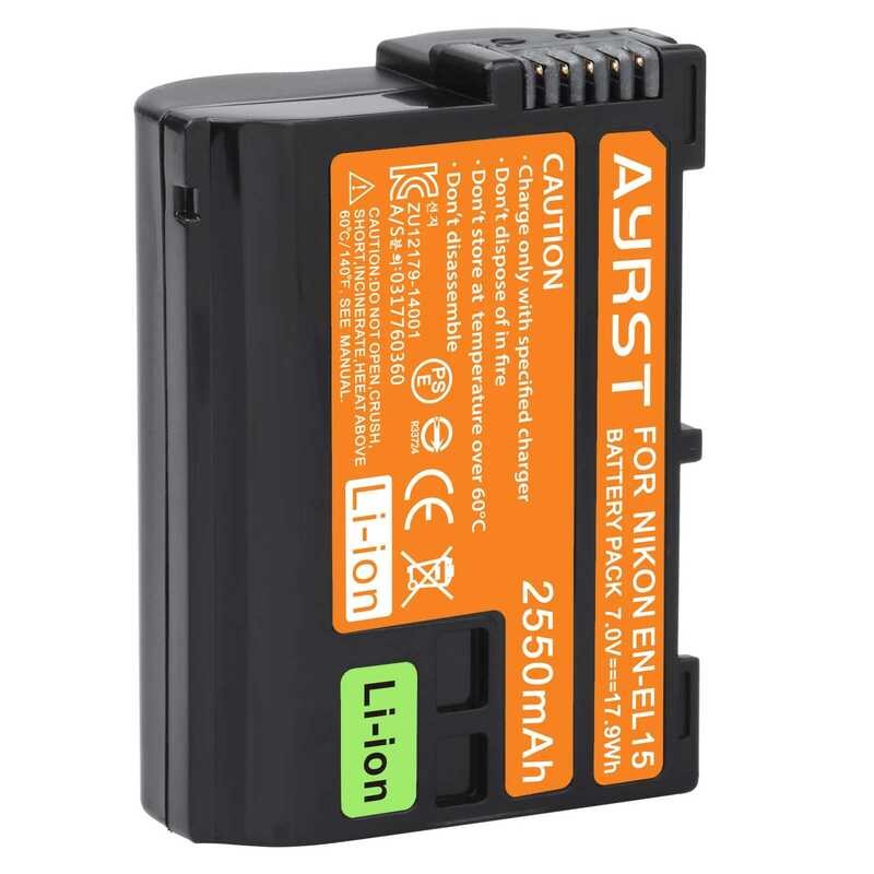 ❤️ En-El15c En-El15แบตเตอรี่กล้อง El15สำหรับกล้อง Nikon D500,D600,D610,D750,D7000,D7100,D7200,D