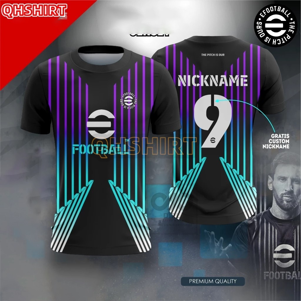 "【ฟรีชื่อและตัวเลขที่กําหนดเอง】JERSEY Efootball 2024 ESPORT FREE NICKNAME "