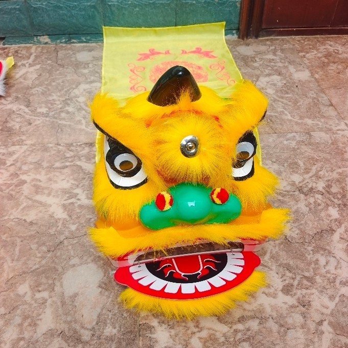 เด็กLion Dance PropsชุดLion Danceกลอง 2-14 ปีอนุบาลประสิทธิภาพขนาดเล็กหัวสิงโตของเล่น 8 Awakening L