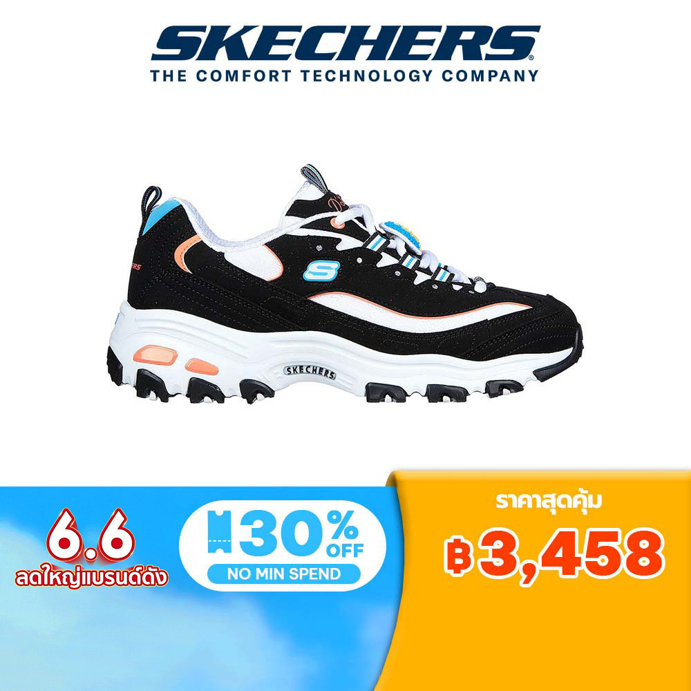 Skechers สเก็ตเชอร์ส รองเท้า ผู้หญิง Sport D'Lites 1.0 Shoes - 896140-BKMT