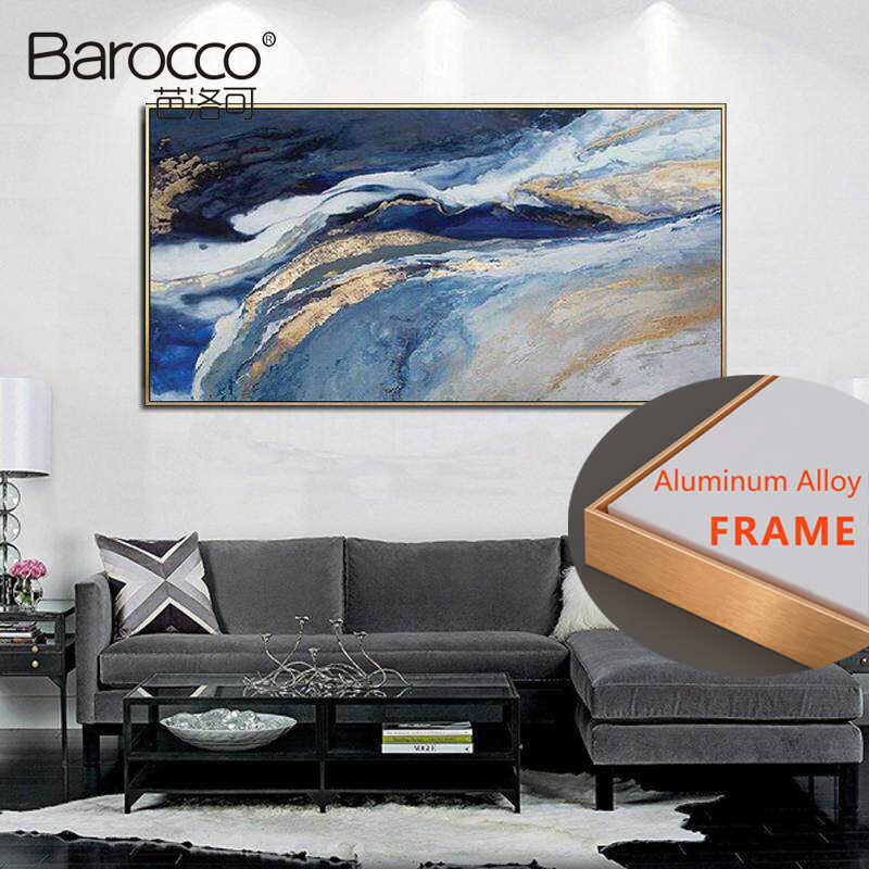 100% Barocco Hand Painting Oil Painting Modern Abstract Pattern Painting Home Office Wall Decoratio