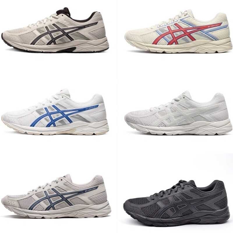 ASICS รองเท้าวิ่งผู้ชายใหม่รองเท้าวิ่งกันกระแทกระบาย