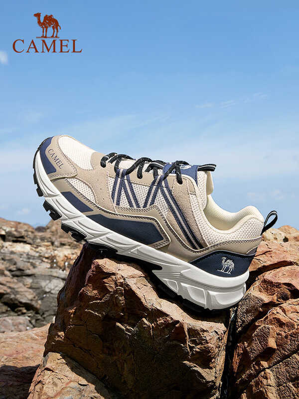 ❤ Camel Outdoor Men's Mesh Upper Climbing Shock Absorption Hiking Shoes