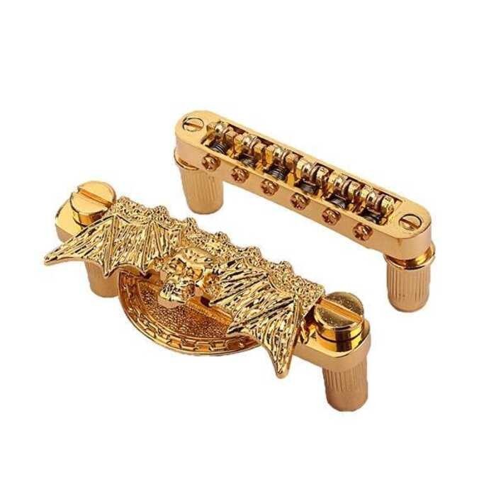 Replacement Tailpiece Bridge And Saddle Set For Les Paul Style Guitar