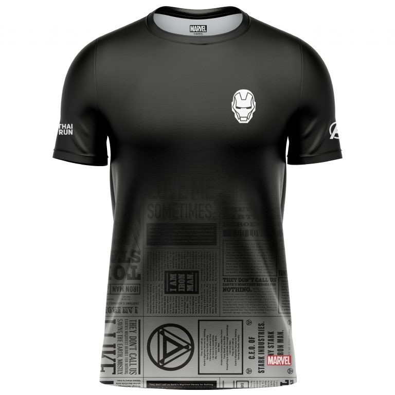 Thairun เสื้อวิ่งออกกําลังกาย MARVEL Stark Industries ลิขสิทธิ์แท้