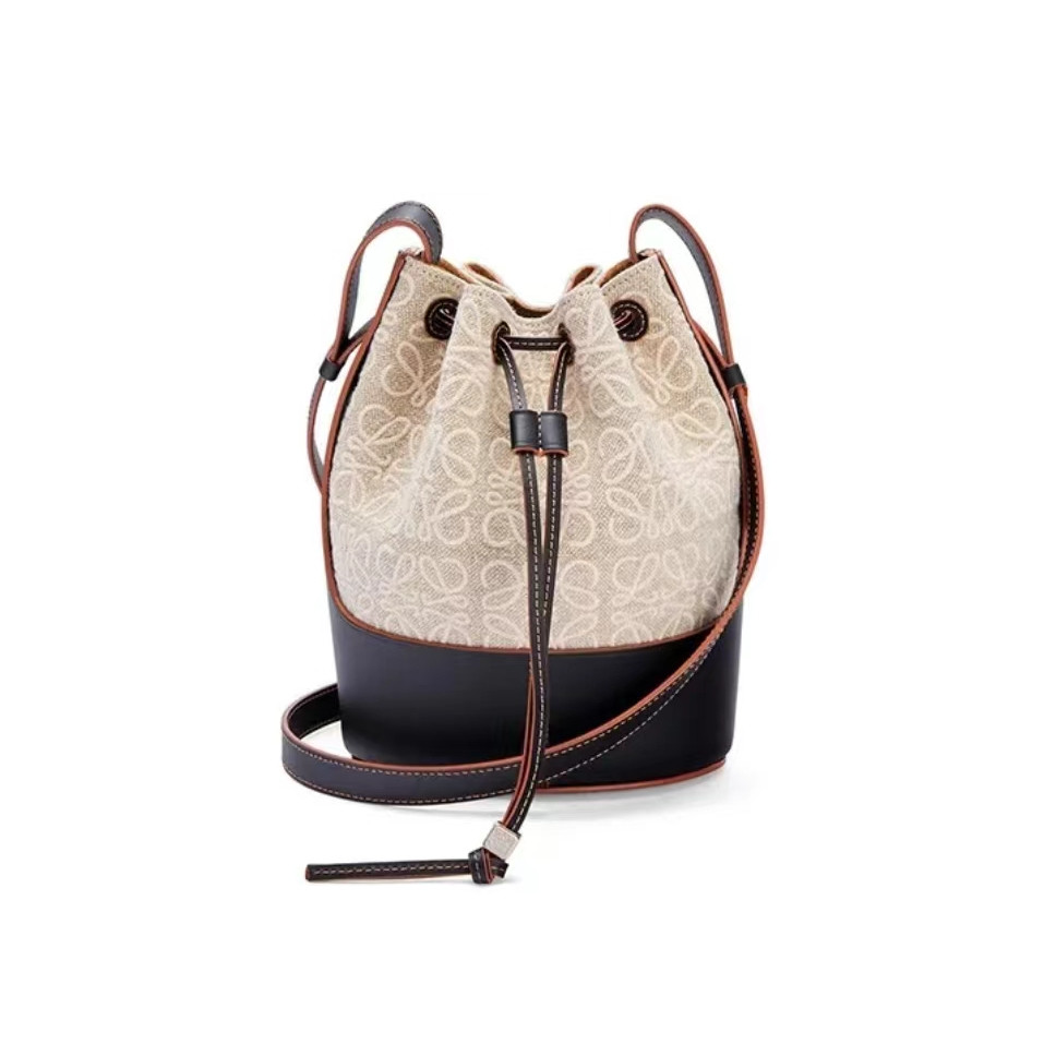 LOEWE/Classic LOGO Bid Rope/Canvas Pinnacles/Barrel Bag Pumping Bags Body Body Bag/Women's Bag 100%
