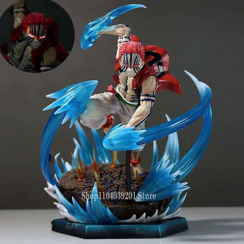 ❤️ Anime Demon Slayer ตุ๊กตา GK Akaza ตัวเลขการกระทําสิบสอง Kizuki Hakuji รุ่นแสง 26 ซม.Pvc รูป